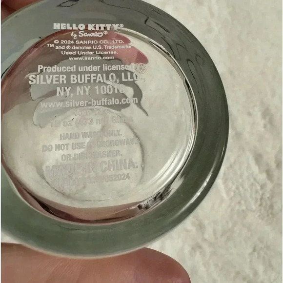 Viral Hello Kitty Halloween Glitter Bow Pink Glassware Cup NEW Tik Tok Sparkle - Picture 9 of 11